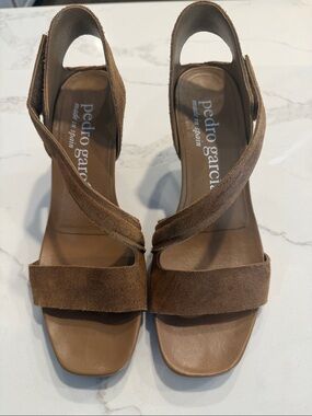 Pedro Garcia Suede Sandals, Size 41